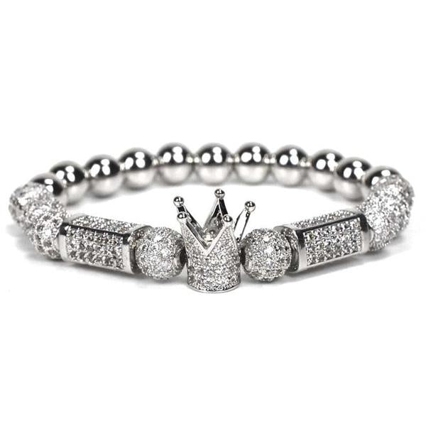 Bratara Brooks Silver Diamonds Harley
