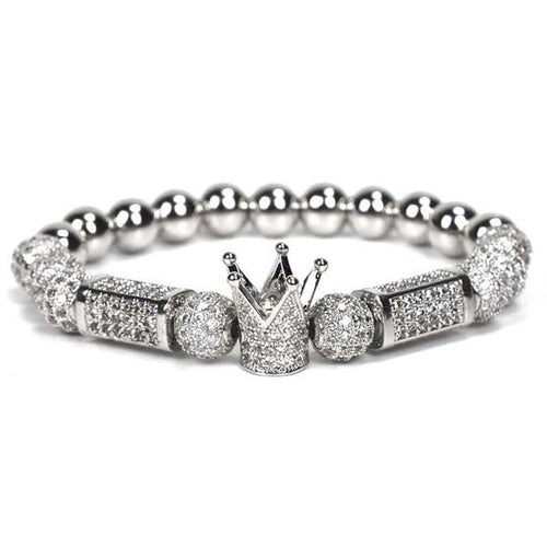 Bratara Brooks Silver Diamonds Harley