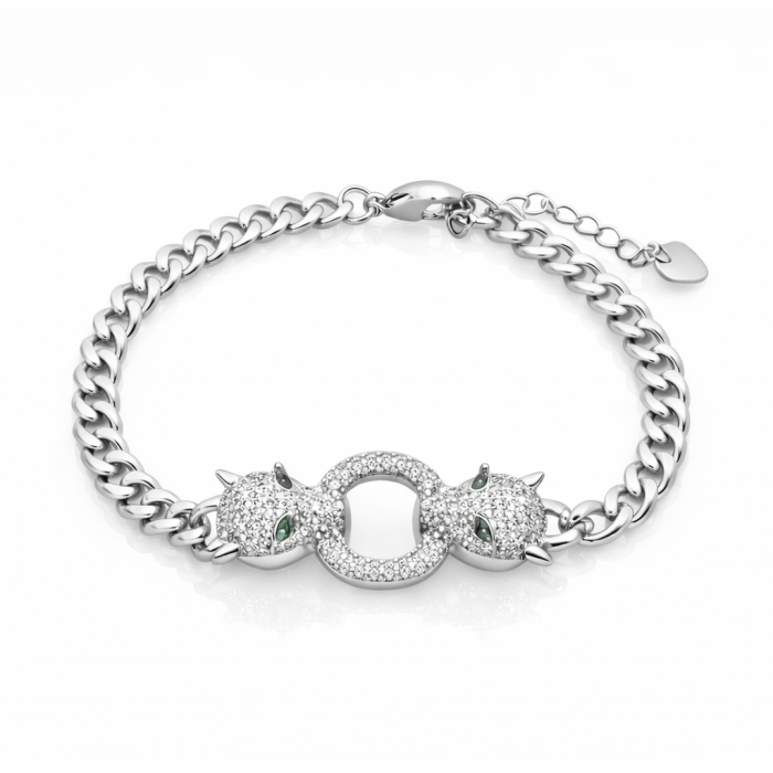 Bratara Brooks Silver Gatopardo