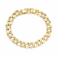 Bratara Cuban Unisex Placata Aur 14K 17CM/19CM