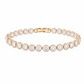 Bratara Dama Gold Angelic Diamond Gold Plated 14K / 6 MM