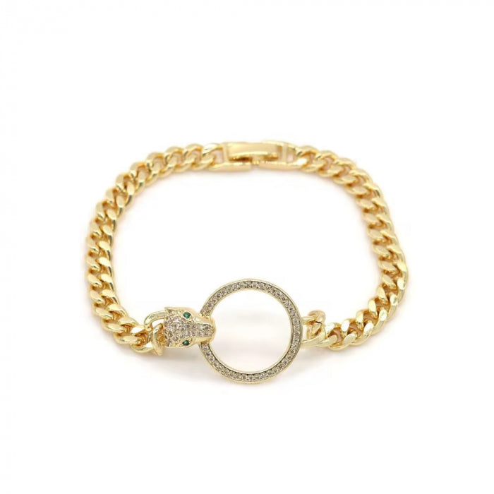 Bratara Dama Gold Gatopardo Diamond Ring