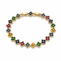Bratara Dama Gold Rainbow Alhambra Flower Diamonds