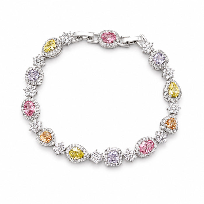 Bratara Dama Rainbow Flower Diamonds 10 MM -