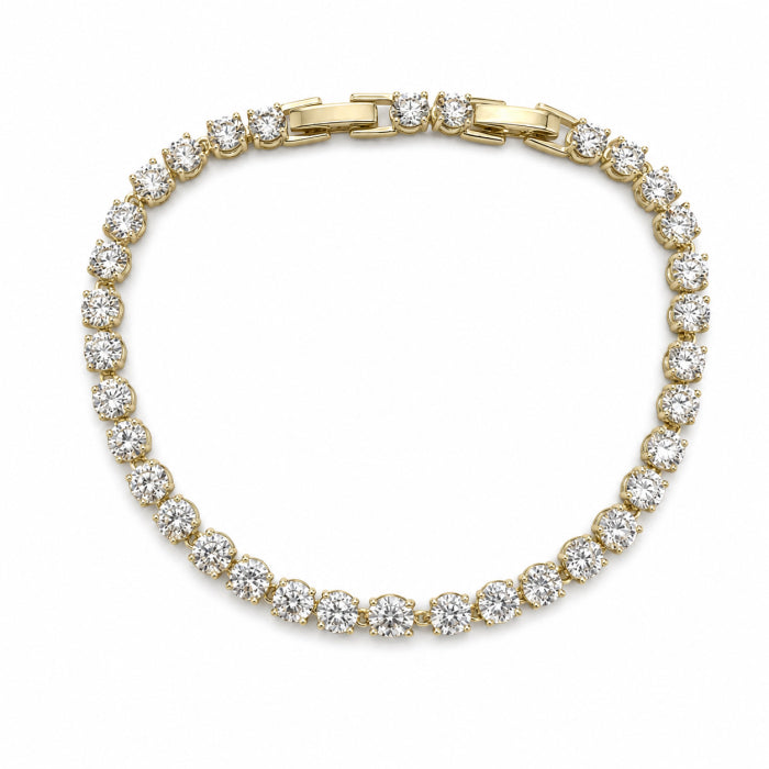 Bratara Dama Tennis Gold Plated 14K / 3 MM