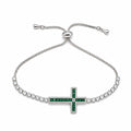Bratara Dama Tennis Green Cross