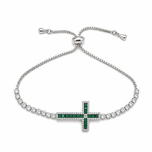 Bratara Dama Tennis Green Cross