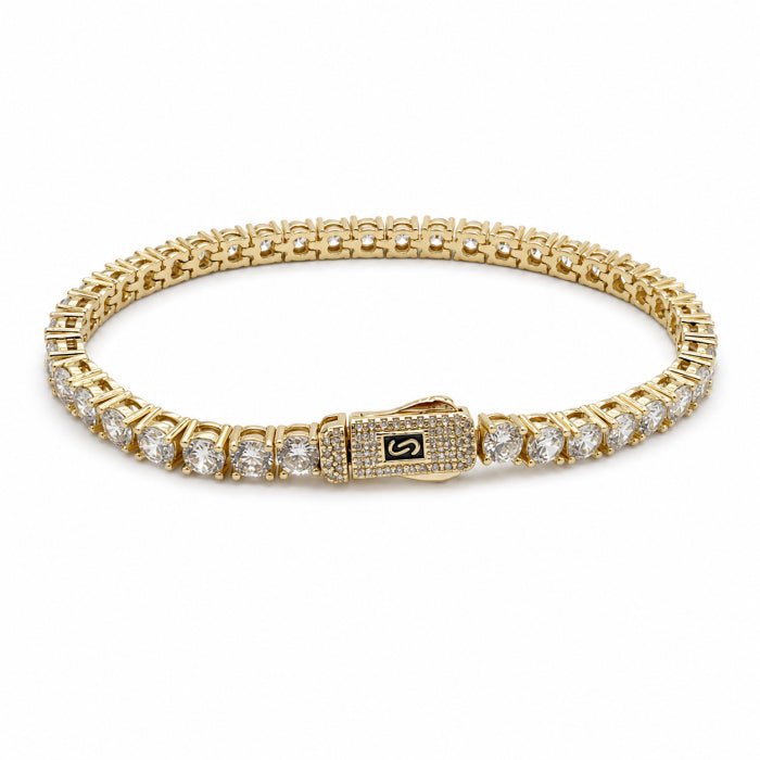 Bratara Dama Tennis Monaco Gold Plated 14K / 3 MM