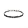 Bratara Tennis Black Crystal - 3 MM / 19 CM