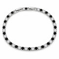 Bratara Tennis Black-White Diamonds 3 MM Waterproof