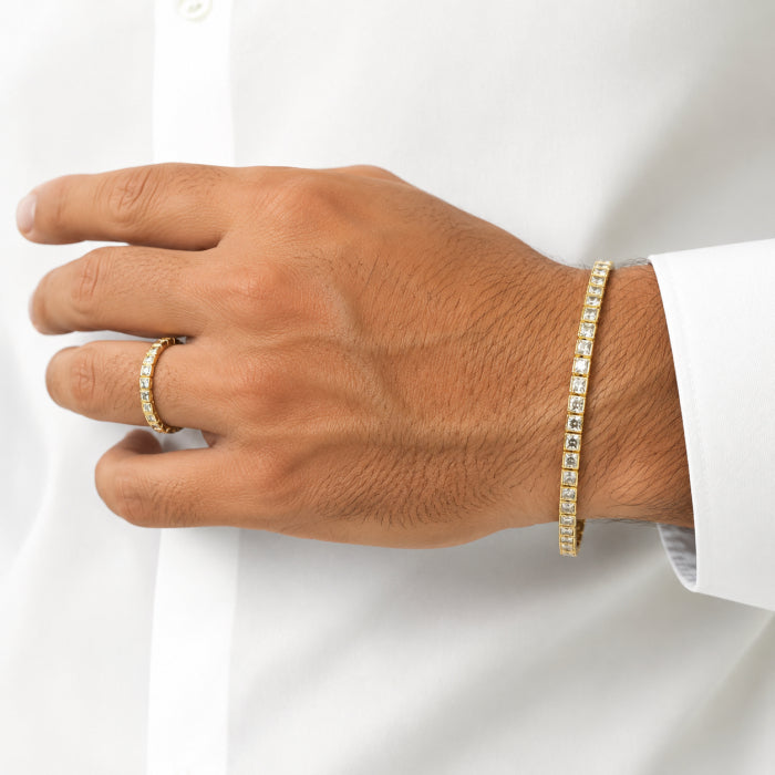 Bratara Tennis Gold 14K - 4 MM / 19 CM