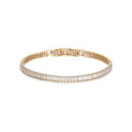 Bratara Tennis Gold Crystal - 3 MM / 19 CM