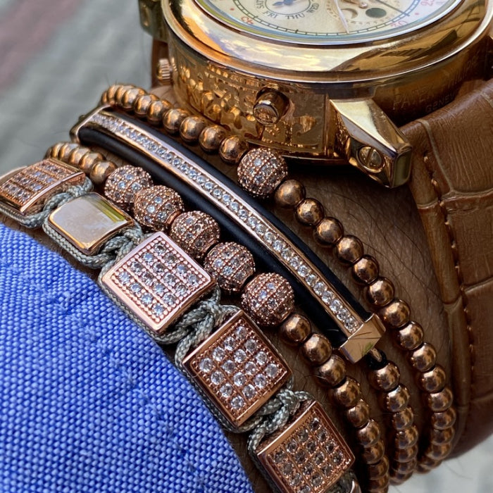 Brooks Luxury Set 4 Rose Gold Heritage