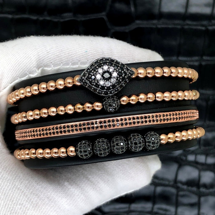 Brooks Luxury Set 4 Rose Gold Jewels