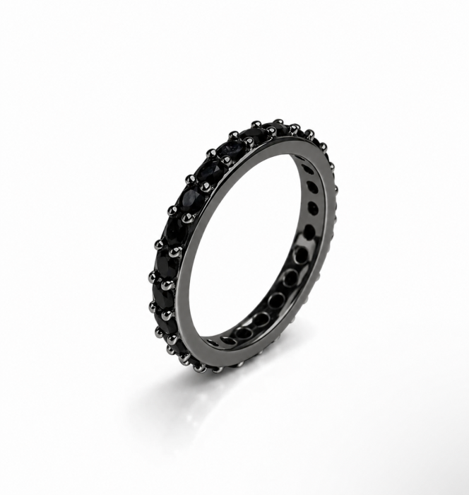 Inel Barbati Tennis 2.5 MM Black