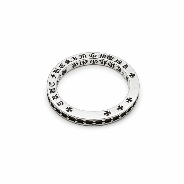 Inel Barbati Tennis Chrome Hearts Design Black