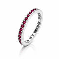 Inel Barbati Tennis Chrome Hearts Design Pink