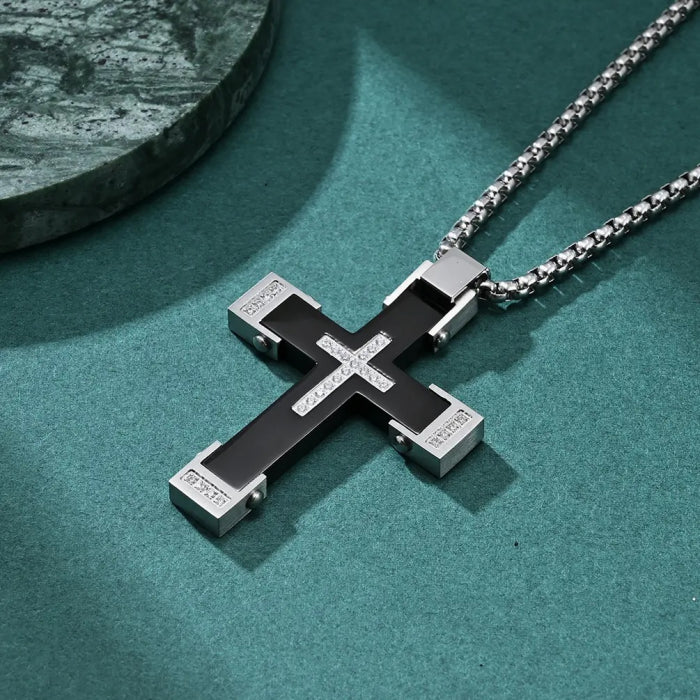 Lant Brooks Contemporan Cross Diamonds