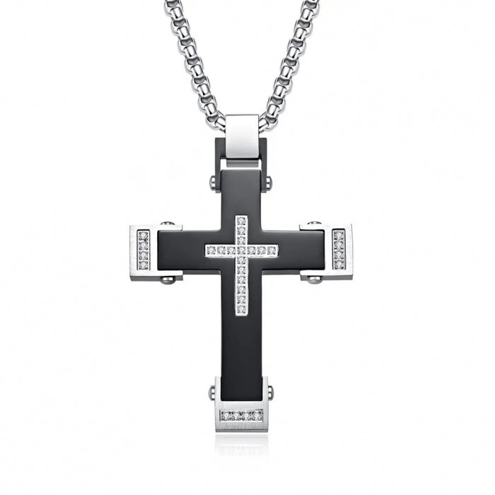 Lant Brooks Contemporan Cross Diamonds