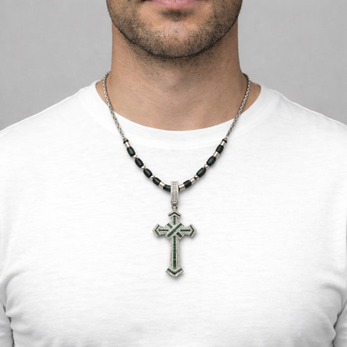 Lant Brooks Cruce Cristale Verde