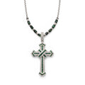 Lant Brooks Cruce Cristale Verde