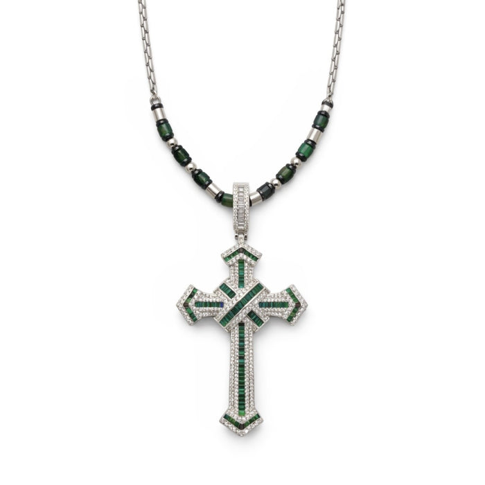 Lant Brooks Cruce Cristale Verde