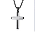 Lant Brooks Diamond Cross Stainless Steel
