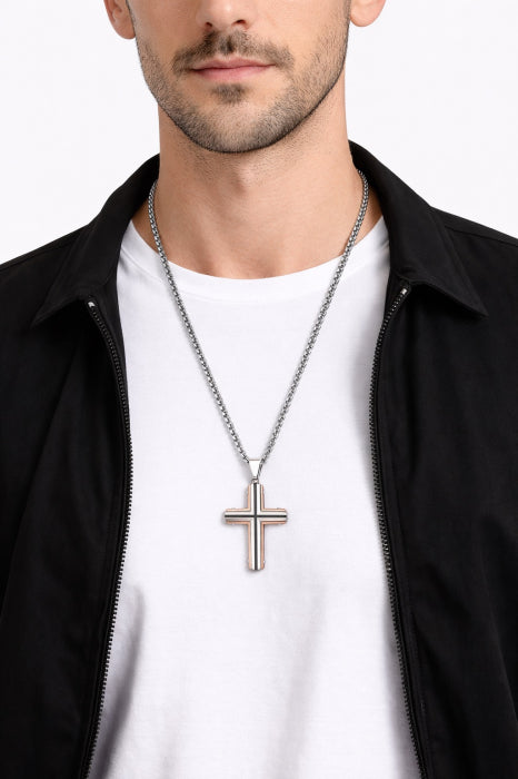 Lant Brooks Exquisite Cross Rose Gold Fusion