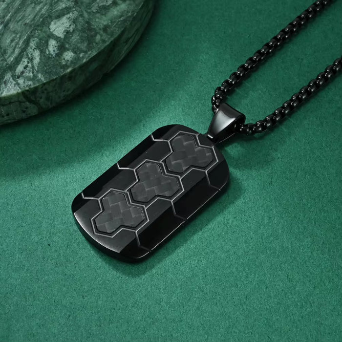 Lant Brooks Exquisite Full Black Abstract Tag