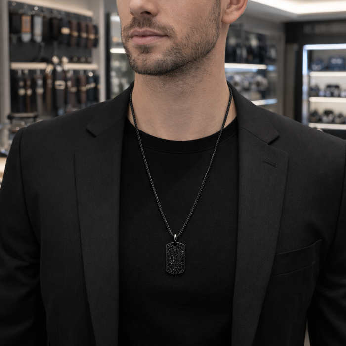 Lant Brooks Exquisite Full Black Diamonds