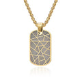 Lant Brooks Exquisite Gold Abstract Tag