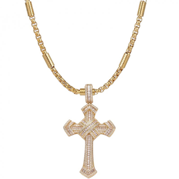 Lant Brooks Full Diamonds Cross New