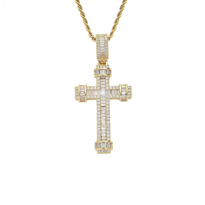 Lant Brooks Gold Cantierre Diamonds Cross