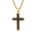 Lant Brooks Gold Diamond Cross
