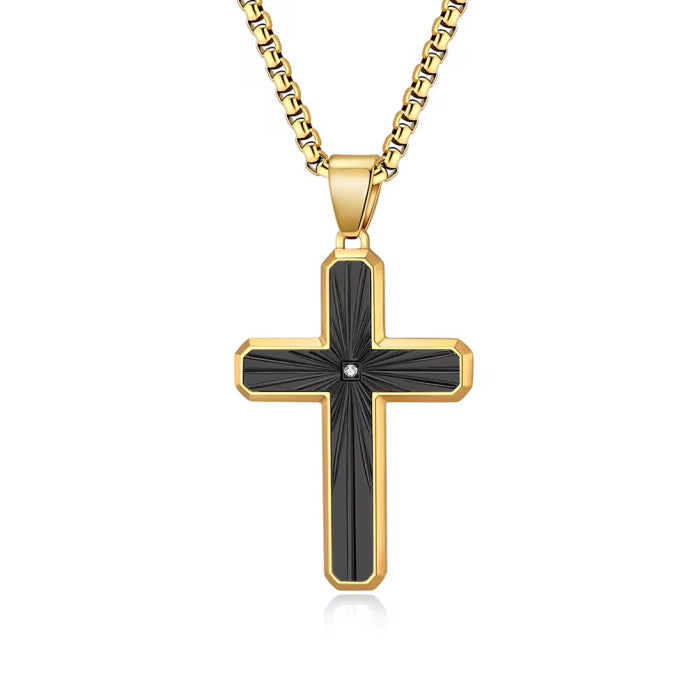 Lant Brooks Gold Diamond Cross
