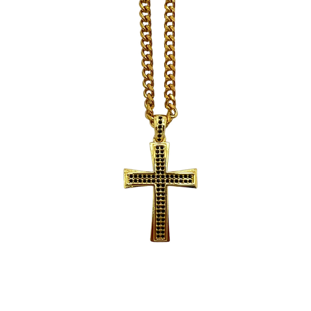 Lant Brooks Gold Diamonds Cross