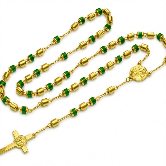 Lant Brooks Gold Green New Rosary