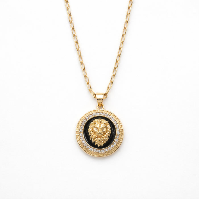 Lant Brooks Gold Lion 14K Plated