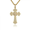 Lant Brooks Gold Rope Full Diamonds Cross