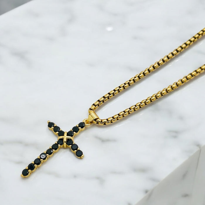 Lant Brooks Gold Tennis Cross