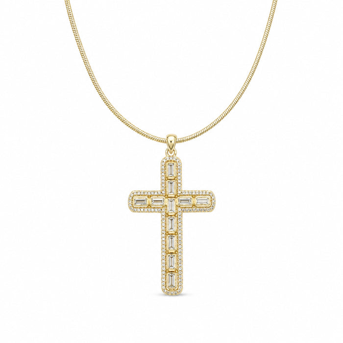 Lant Brooks Gold Tennis Cross 4 CM
