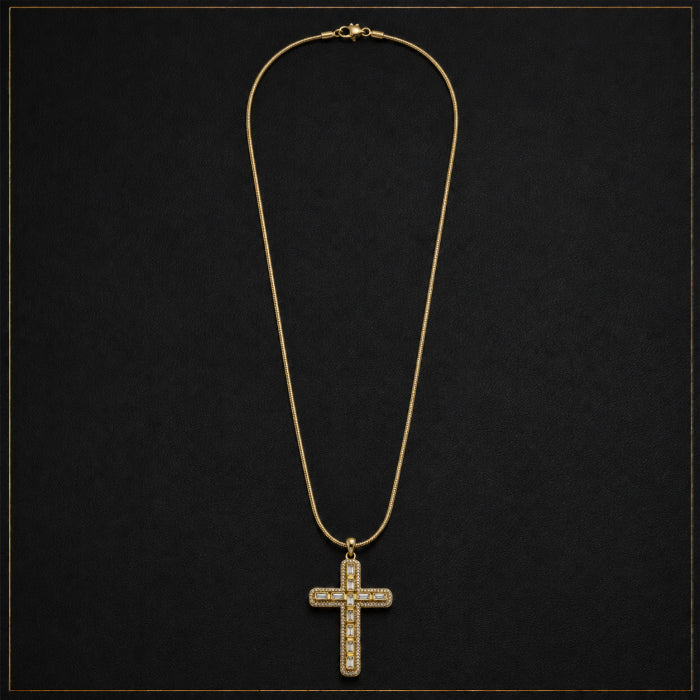 Lant Brooks Gold Tennis Cross 4 CM