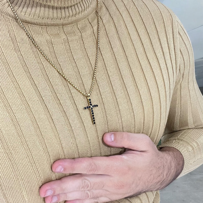 Lant Brooks Gold Tennis Cross
