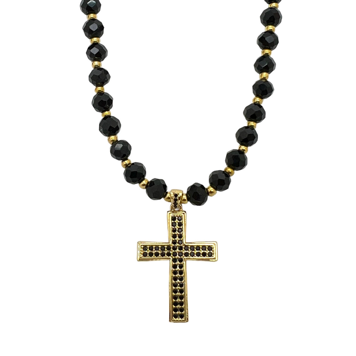 Lant Brooks GoldBlack Diamonds Cross