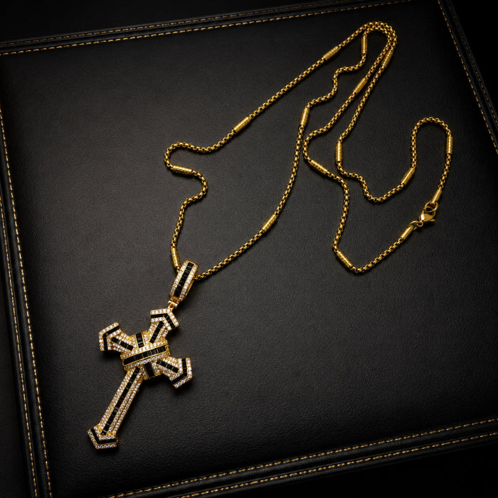 Lant Brooks GoldBlack Exquisite Cross Luxury