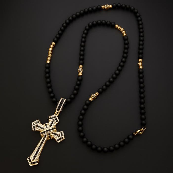 Lant Brooks GoldBlack Exquisite Cross Luxury