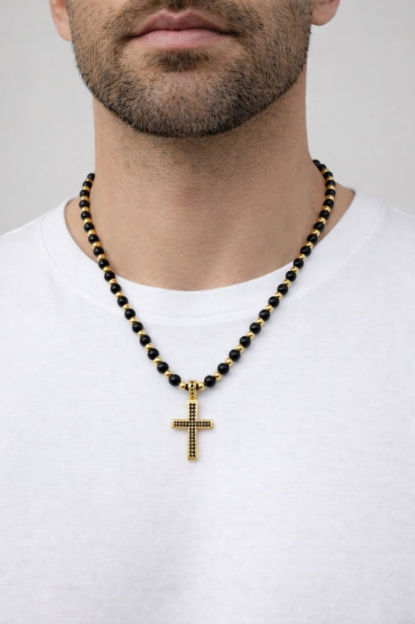 Lant Brooks GoldBlack Exquisite Cross Luxury