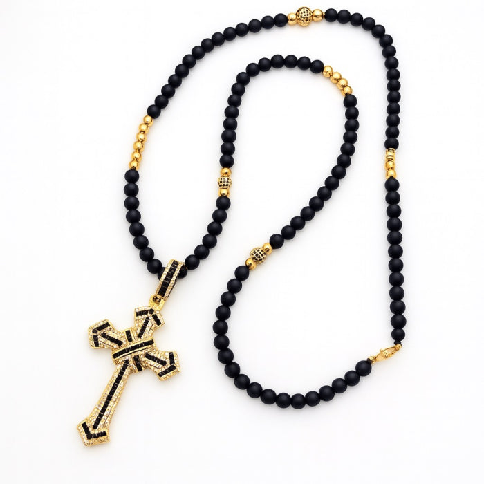 Lant Brooks GoldBlack Exquisite Cross Luxury