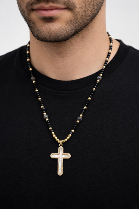 Lant Brooks GoldBlack Exquisite Cross Luxury