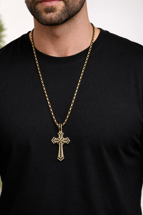 Lant Brooks GoldBlack Luxury Cross